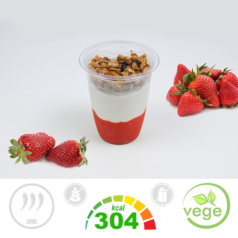 JOGURT TRUSKAWKA + GRANOLA